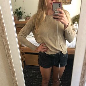 Gold/tan Zara knit sweater